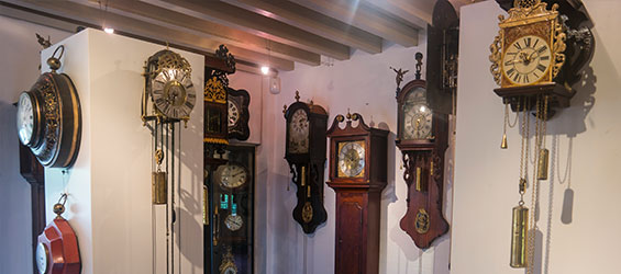 Showroom voor het kopen van klokken